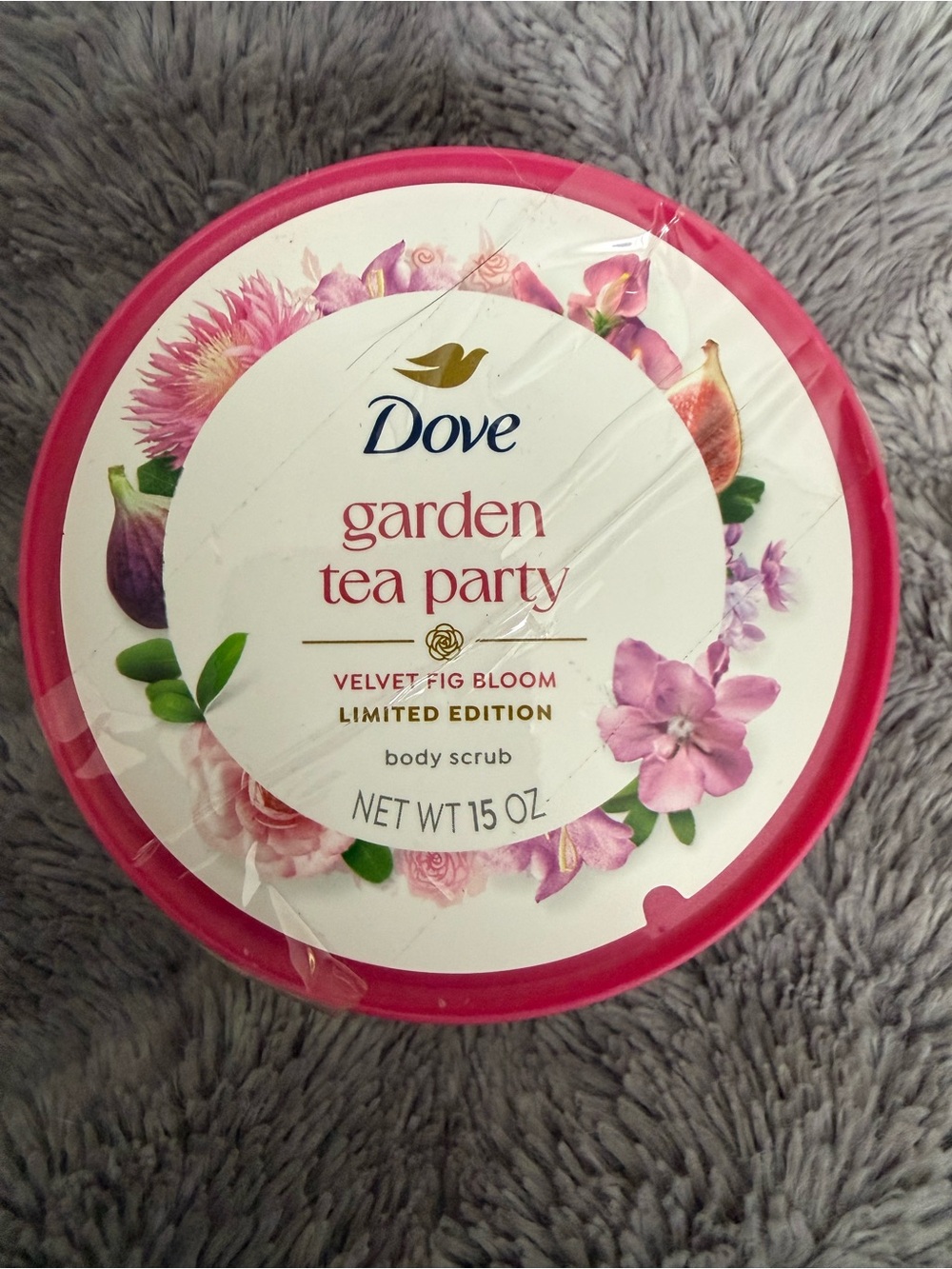 Dove Garden Tea Party Velvet Fig Bloom Pink Body Scrub - Limited Edition - Picture 2 of 4